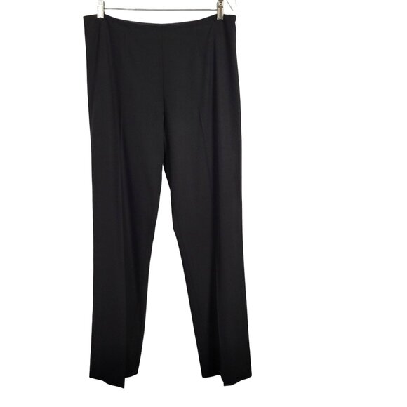 Ralph Lauren Pants - Ralph Lauren Womens Black Label Sz 12 Pants Career Flat Front Side Zip Wide Leg